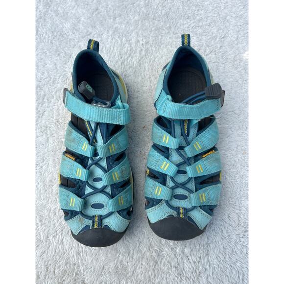 Keen Sandals Girls 1 Navy Aqua - Picture 2 of 7